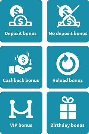 Types of casino bonuses